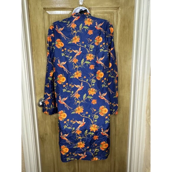 VASTRAMAY Kurta Blue Multi Colored Bird Floral Size 36 - Picture 2 of 8